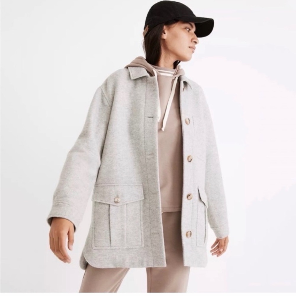 Madewell Wool Blend Shirt-Jacket
